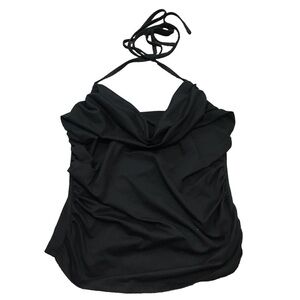 3/$15 Shein black halter draped top
